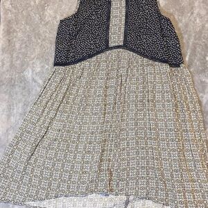 Oddy Anthropologie Women's Midi Sun Dress S Boho Sleeveless Flowy Cottage Floral